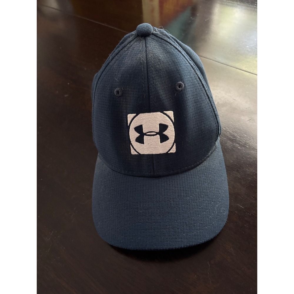 Under Armour Golf Kids Navy Blue Adjustable Performance Baseball Hat Cap Logo